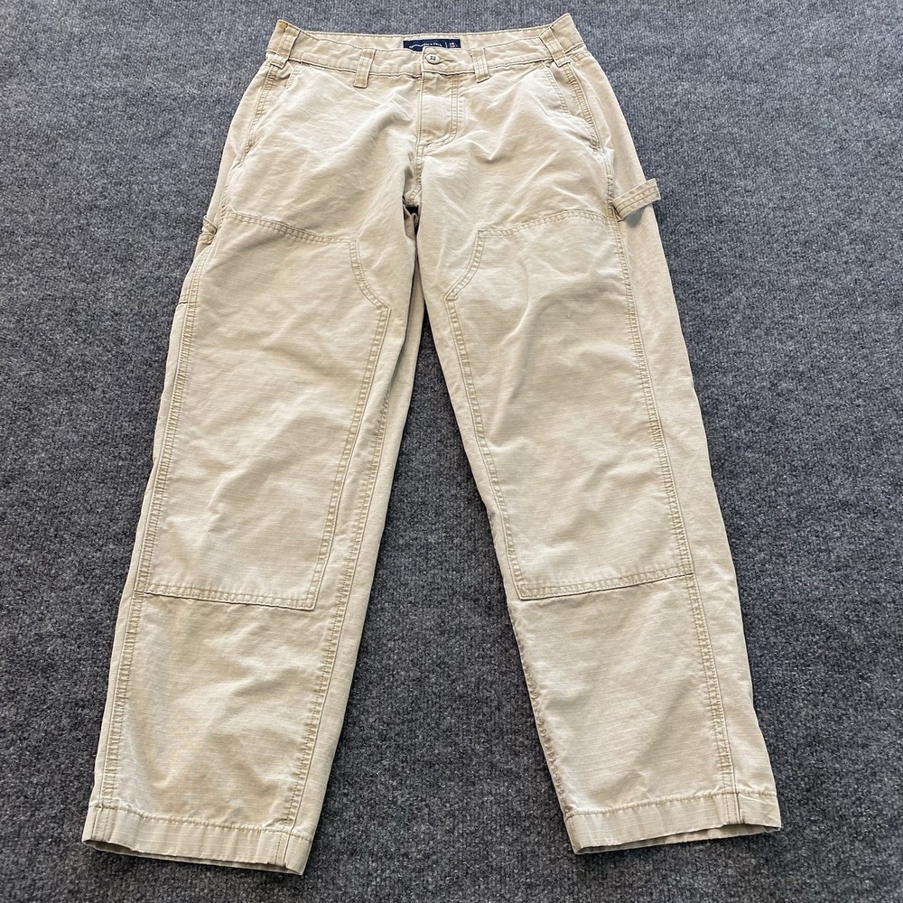 Y2K Abercrombie & Fitch Ripstop Carpenter Pants Double Knee Mens 29x30 Loose Fit